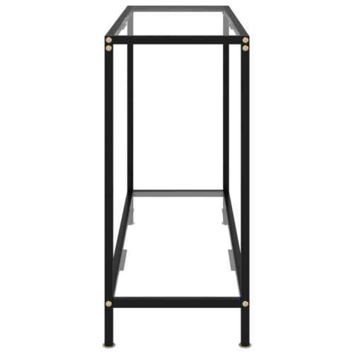 Console Table Transparent 100x35x75cm Tempered Glass - Image 3