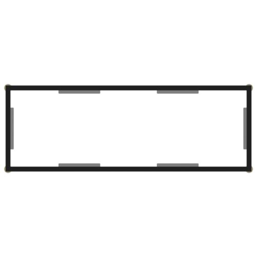Console Table Transparent 100x35x75cm Tempered Glass - Image 4