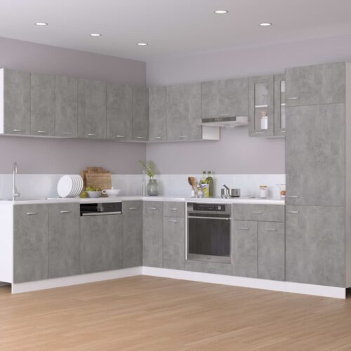 Hanging Cabinet Concrete Grey 80x31x60cm Engineered Wood - Image 3