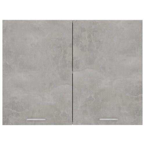 Hanging Cabinet Concrete Grey 80x31x60cm Engineered Wood - Image 6