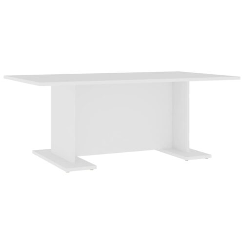 Coffee Table White 103.5x60x40cm Engineered Wood - Image 2