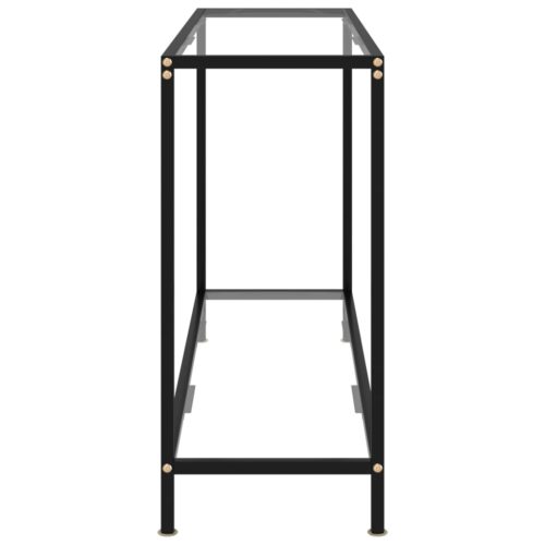 Console Table Transparent 120x35x75cm Tempered Glass - Image 3