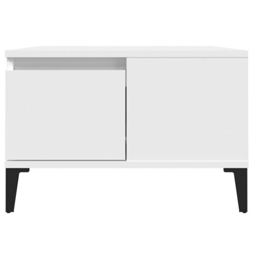 Coffee Table White 55x55x36.5cm Engineered Wood - Image 7