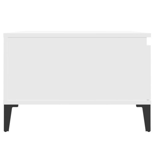 Coffee Table White 55x55x36.5cm Engineered Wood - Image 8