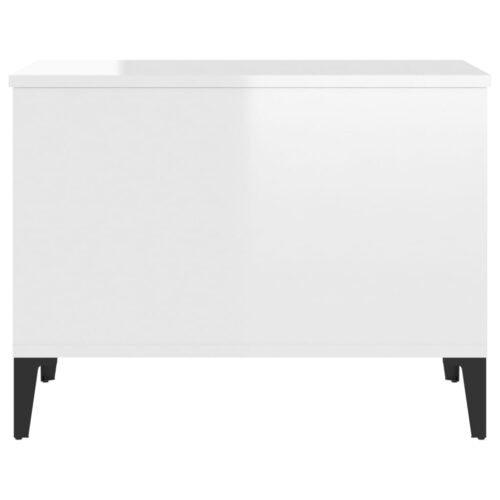 High Gloss Lift Up Top Coffee Table Sofa Side Hidden Book Storage Space Convertible White - Image 7
