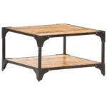 Coffee Table 60x60x35cm Solid Mango Wood