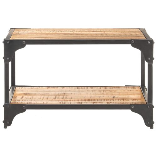 Coffee Table 60x60x35cm Solid Mango Wood - Image 2