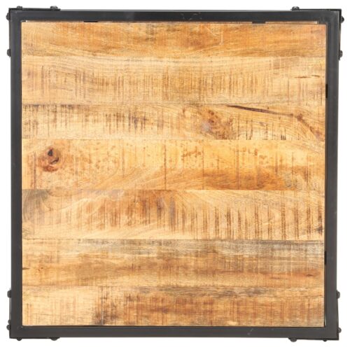 Coffee Table 60x60x35cm Solid Mango Wood - Image 3