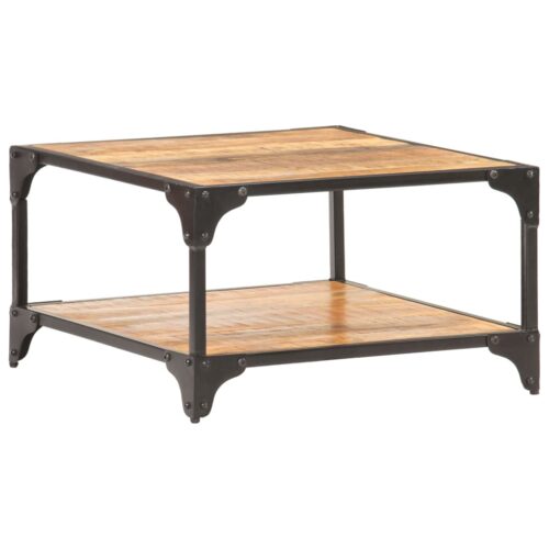 Coffee Table 60x60x35cm Solid Mango Wood - Image 10