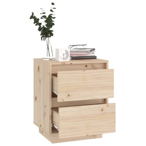 Bedside Cabinets 2pcs 40x35x50cm Solid Wood Pine - Image 5