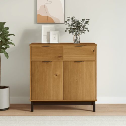 Sideboard FLAM 80x40x80cm Solid Wood Pine