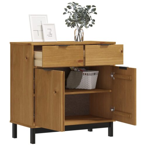 Sideboard FLAM 80x40x80cm Solid Wood Pine - Image 3