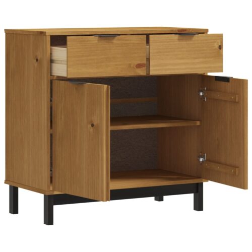 Sideboard FLAM 80x40x80cm Solid Wood Pine - Image 4