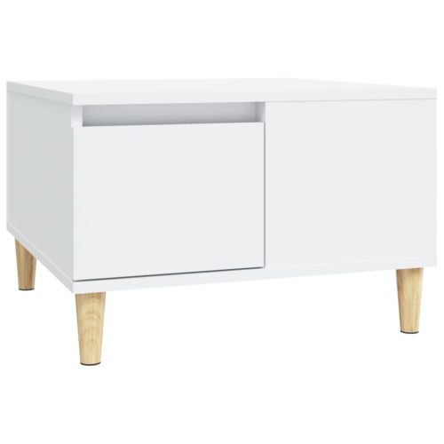 Coffee Table White 55x55x36.5cm Engineered Wood - Image 2