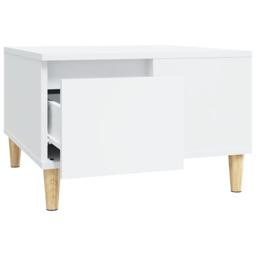 Coffee Table White 55x55x36.5cm Engineered Wood - Image 6