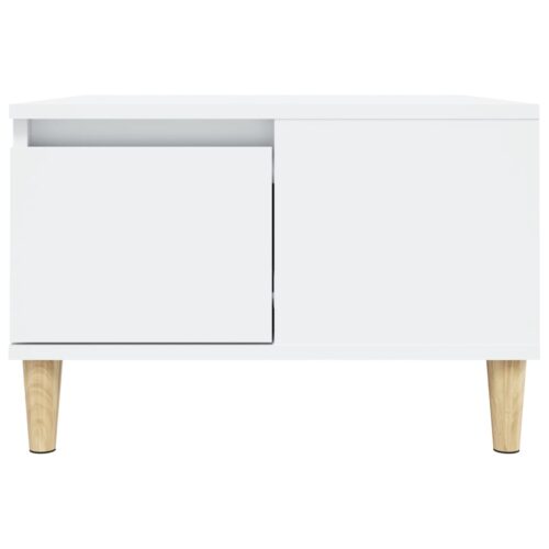 Coffee Table White 55x55x36.5cm Engineered Wood - Image 7