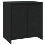Sideboard Black 70x41x75cm Engineered Wood