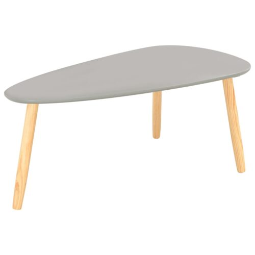 Coffee Tables 2pcs Grey Solid Pinewood - Image 5