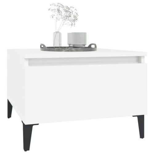 Side Tables 2pcs White 50x46x35cm Engineered Wood - Image 4