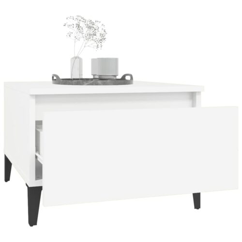 Side Tables 2pcs White 50x46x35cm Engineered Wood - Image 5