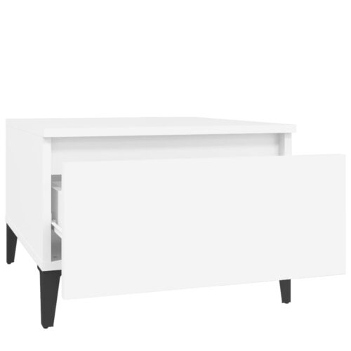Side Tables 2pcs White 50x46x35cm Engineered Wood - Image 8