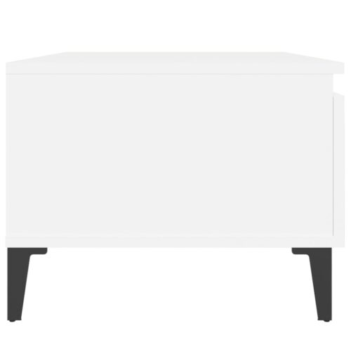Side Tables 2pcs White 50x46x35cm Engineered Wood - Image 9