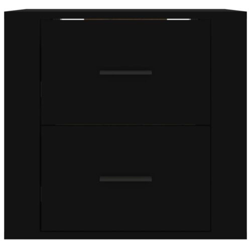 Wall-Mount Floating Bedside Table Wooden Drawers Storage Side Cabinet Nightstand - Image 6