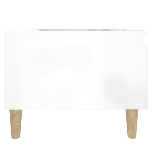 2pcs Side Tables Set Sofa Lounge Coffee Bedside Storage Nightstand High Gloss White 50x46x35cm - Image 10