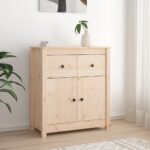 Sideboard 70x35x80cm Solid Wood Pine