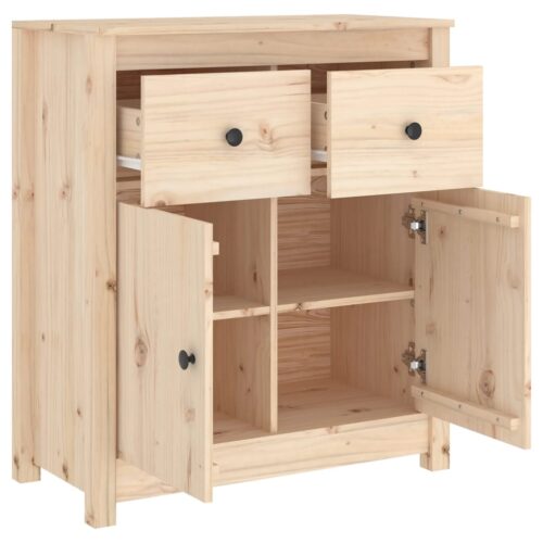 Sideboard 70x35x80cm Solid Wood Pine - Image 6