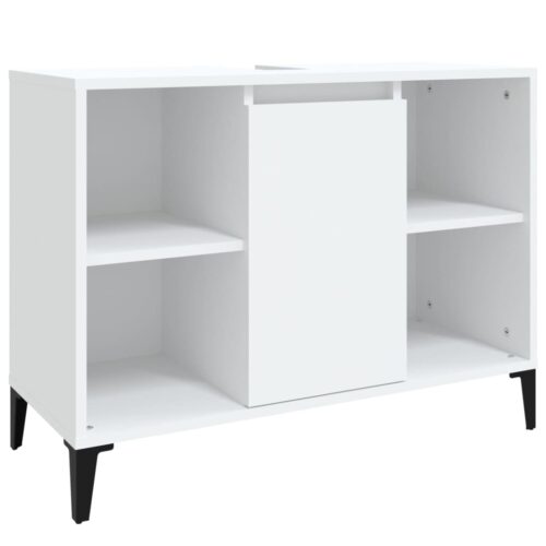 Sink Cabinet White 80x33x60cm Engineered Wood