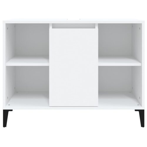 Sink Cabinet White 80x33x60cm Engineered Wood - Image 6