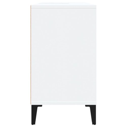 Sink Cabinet White 80x33x60cm Engineered Wood - Image 8