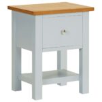 Nightstand 36x30x47cm Solid Oak Wood
