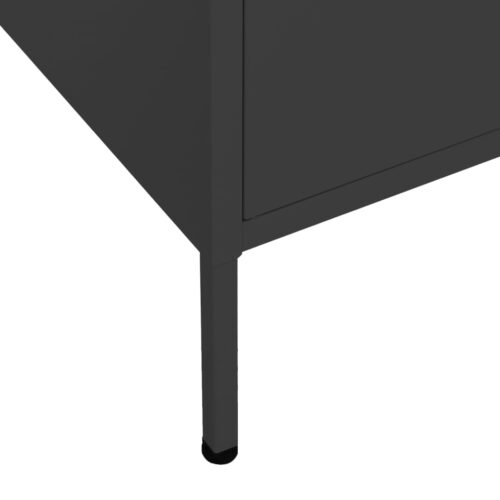 Storage Cabinet Black 80x35x101.5cm Steel - Image 8