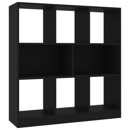 Book Cabinet Black 97.5x29.5x100cm Engineered Wood - Image 2