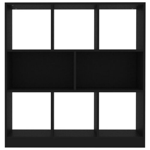 Book Cabinet Black 97.5x29.5x100cm Engineered Wood - Image 4