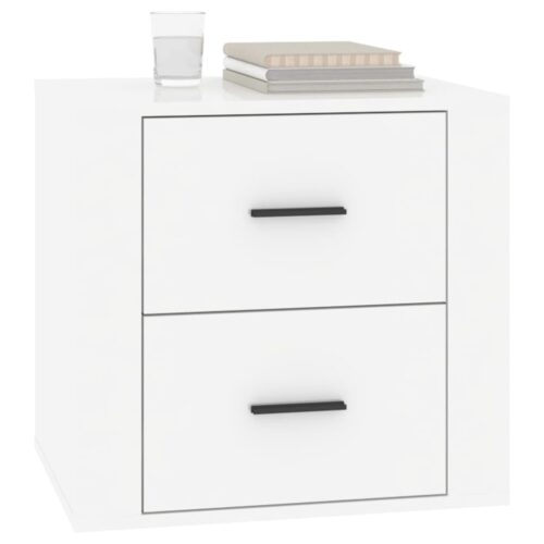 Bedside Cabinet High Gloss White 50x39x47cm - Image 4