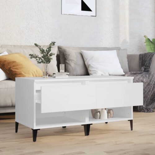 Side Tables 2pcs White 50x46x50cm Engineered Wood - Image 3