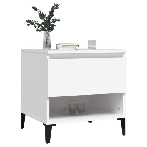 Side Tables 2pcs White 50x46x50cm Engineered Wood - Image 4