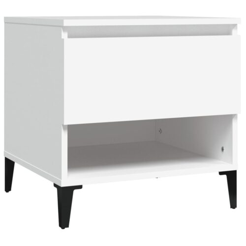 Side Tables 2pcs White 50x46x50cm Engineered Wood - Image 6