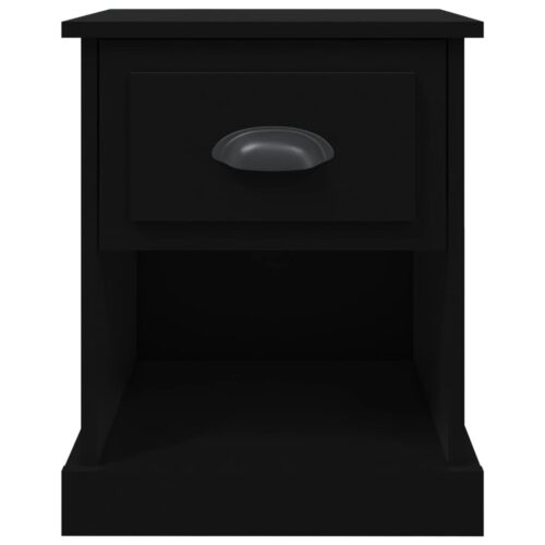 Bedside Cabinets 2pcs Black 39x39x47.5cm Engineered Wood - Image 8