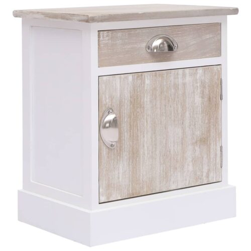 Bedside Cabinets 2pcs 38x28x45cm Paulownia Wood - Image 2