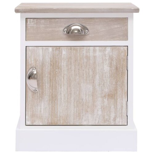 Bedside Cabinets 2pcs 38x28x45cm Paulownia Wood - Image 3