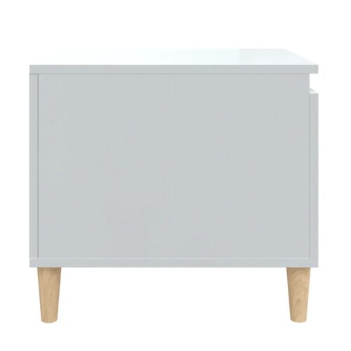 Coffee Table High Gloss White 100x50x45cm Engineered Wood - Image 7
