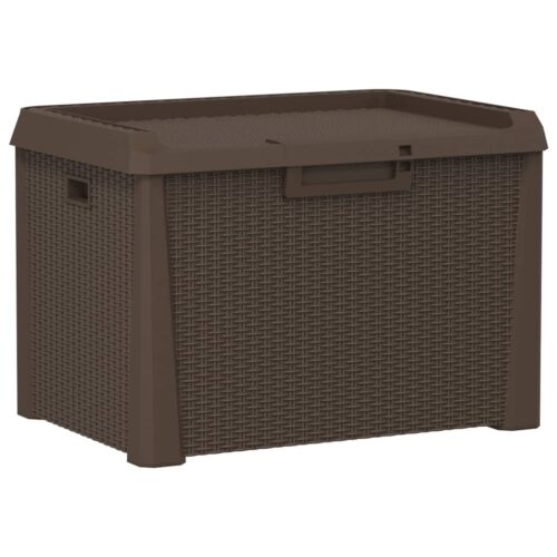 Garden Storage Box Brown 125L PP