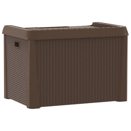 Garden Storage Box Brown 125L PP - Image 7