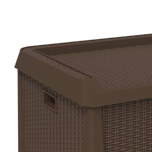 Garden Storage Box Brown 125L PP - Image 8