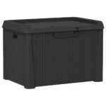 Garden Storage Box Anthracite 125L PP