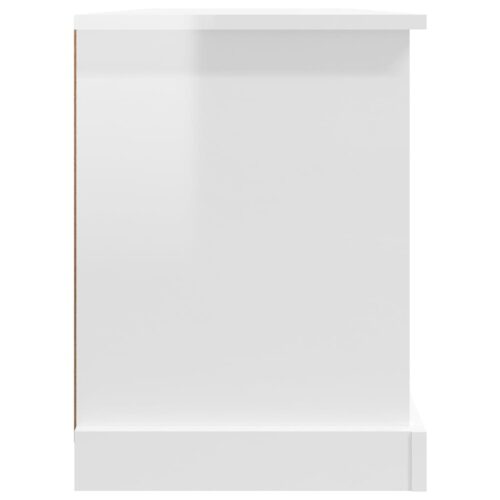 TV Cabinet High Gloss White 99.5x35.5x48cm Engineered Wood - Image 6